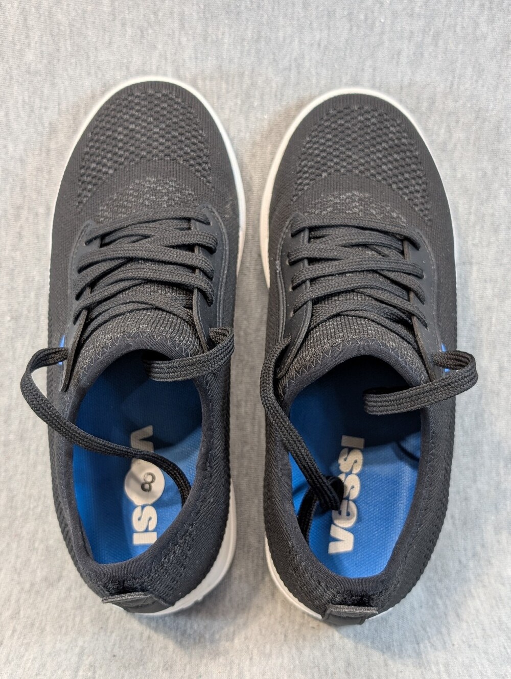 Vessi Weekend Waterproof Sneakers Women's 8 Black White - Picture 2 of 12